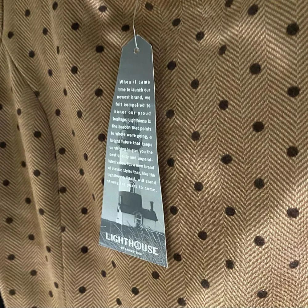 Land's End Women's Fit and Flare Polka Dot Dress XS 2-4 - Picture 6 of 11